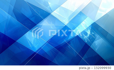青いガラスの抽象背景 132099930
