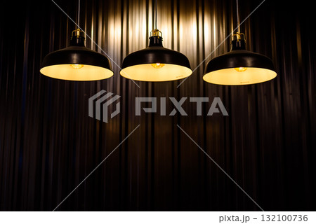 Vintage pendant Bulb Lighting interior decor , warm ilght 132100736