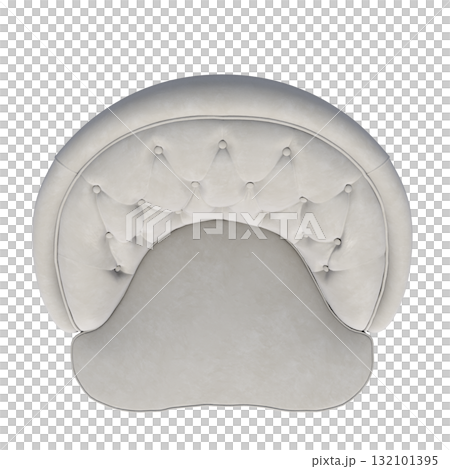 armchair isolate on a transparent background, comfortable furniture for home interior, 3D illustration, cg render 132101395