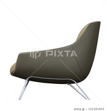 armchair isolate on a transparent background, comfortable furniture for home interior, 3D illustration, cg render armchair isolate on a transparent background, comfortable furniture for home interior, 3D illustration, cg render 132101441