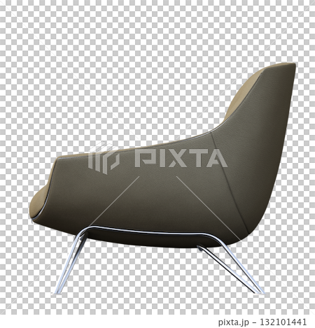 armchair isolate on a transparent background, comfortable furniture for home interior, 3D illustration, cg render armchair isolate on a transparent background, comfortable furniture for home interior, 3D illustration, cg render 132101441