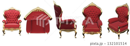 armchair isolate on a transparent background, comfortable furniture for home interior, 3D illustration, cg render armchair isolate on a transparent background, comfortable furniture for home interior, 3D illustration, cg render 132101514