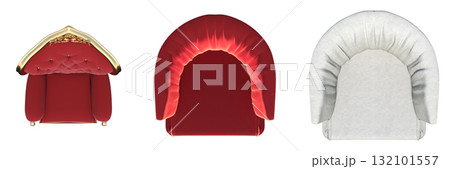 armchair isolate on a transparent background, comfortable furniture for home interior, 3D illustration, cg render armchair isolate on a transparent background, comfortable furniture for home interior, 3D illustration, cg render 132101557