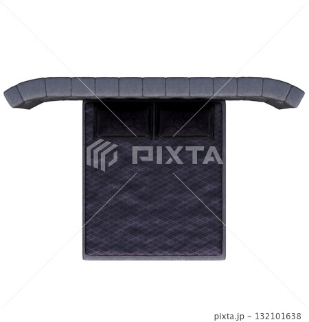 bed isolate on a transparent background, interior furniture, 3D illustration, cg render bed isolate on a transparent background, interior furniture, 3D illustration, cg render 132101638