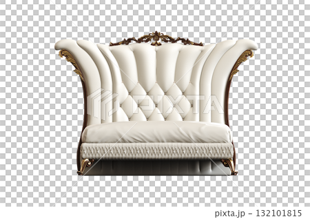 double bed isolated on a transparent background, furniture for the bedroom interior, 3D illustration, cg render double bed isolated on a transparent background, furniture for the bedroom interior, 3D illustration, cg render 132101815
