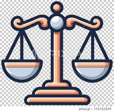 一個簡單的規模的插圖 132102829