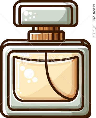 四角いデザインの香水のイラスト 132102849