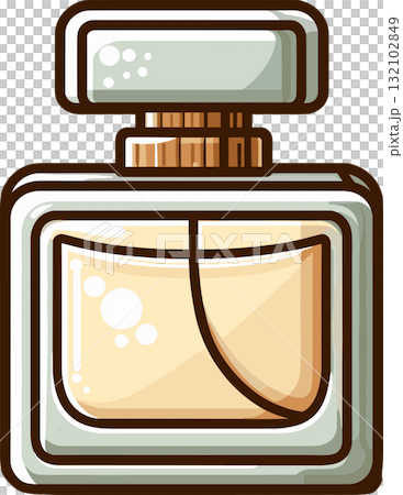 四角いデザインの香水のイラスト 132102849