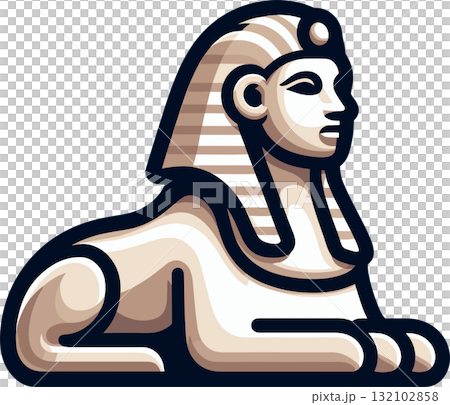 Simple sphinx illustration Simple sphinx illustration 132102858