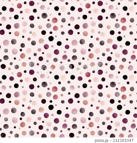 Seamless Pattern Powder Rose Polka Dot Background Soft Pink Design for Fabric Home Decor and Branding Use 132103347
