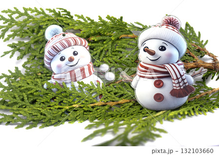 Christmas landscape with gifts and snow. Merry christmas and happy new year . Christmas celebration holiday background Christmas landscape with gifts and snow. Merry christmas and happy new year . Christmas celebration holiday background 132103660