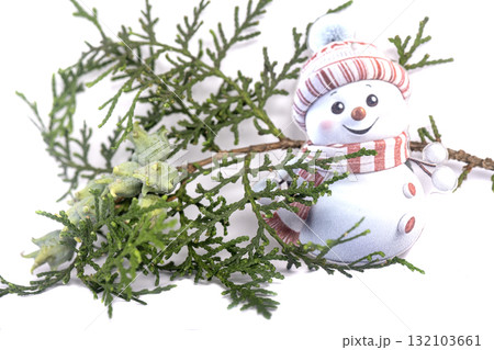 Christmas landscape with gifts and snow. Merry christmas and happy new year . Christmas celebration holiday background Christmas landscape with gifts and snow. Merry christmas and happy new year . Christmas celebration holiday background 132103661