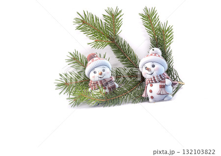 Christmas landscape with gifts and snow. Merry christmas and happy new year . Christmas celebration holiday background Christmas landscape with gifts and snow. Merry christmas and happy new year . Christmas celebration holiday background 132103822