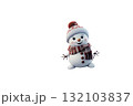 Christmas landscape with gifts and snow. Merry christmas and happy new year . 132103837