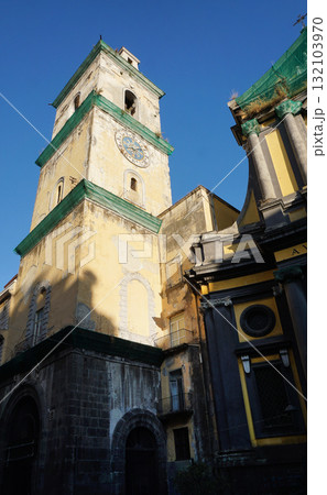 Basilica della Santissima Annunziata Maggiore in the Old Town of Naples at Italy 132103970