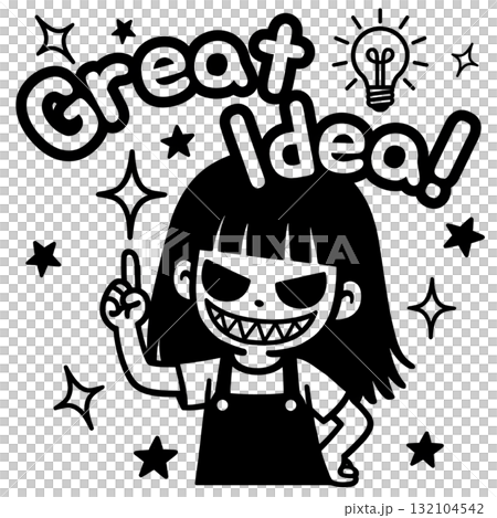 老師專用印章插圖Teacher Reward Stamp_Mota__Great Idea! 老師專用印章插圖Teacher Reward Stamp_Mota__Great Idea! 132104542