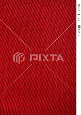 Red denim jeans texture close up. Red denim jeans background. Red denim jeans texture close up. Red denim jeans background. 132105290