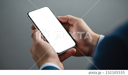 Hand holding seedling with soil symbol of growth, sustainability, and environmental conservation 132105535