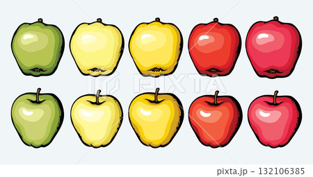Big tasty apple. Vector drawing Big tasty apple. Vector drawing 132106385