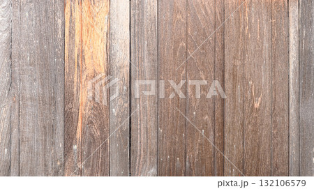 Wood planks texture background. Close up wooden surface. Wooden floor or wall detail. 132106579