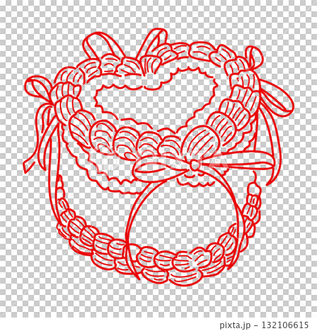 Romantic heart ribbon cake illustration vintage bakery dessert art coquette aesthetic kawaii sweet confectionery design elegant line art Romantic heart ribbon cake illustration vintage bakery dessert art coquette aesthetic kawaii sweet confectionery design elegant line art 132106615