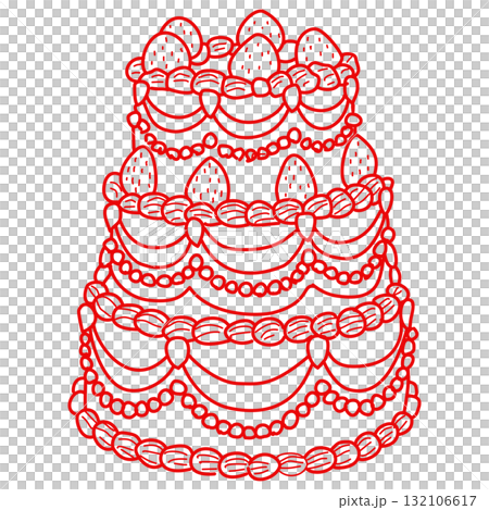 Whimsical strawberry layer cake illustration vintage bakery dessert art coquette aesthetic kawaii sweet confectionery design romantic patisserie style elegant line art Whimsical strawberry layer cake illustration vintage bakery dessert art coquette aesthetic kawaii sweet confectionery design romantic patisserie style elegant line art 132106617