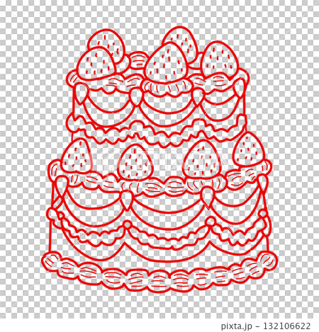 Whimsical strawberry tier cake illustration vintage bakery dessert art coquette aesthetic kawaii sweet confectionery design romantic patisserie style elegant line art Whimsical strawberry tier cake illustration vintage bakery dessert art coquette aesthetic kawaii sweet confectionery design romantic patisserie style elegant line art 132106622
