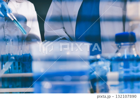 Researchers working in the clinical laboratory Researchers working in the clinical laboratory 132107890
