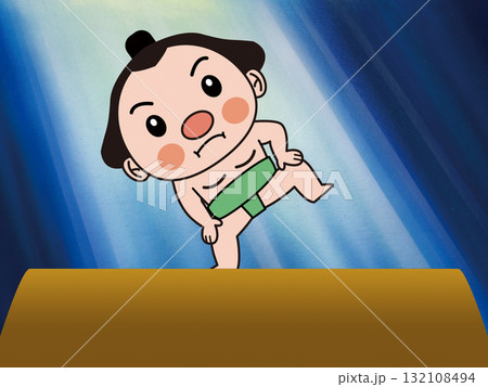脚光を浴びるお相撲さん 132108494