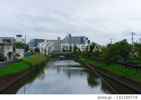 埼玉県草加市辰井川排水機場周辺2025年10月 132108719