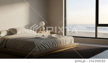 Coastal Bedroom with Ocean View 132109185