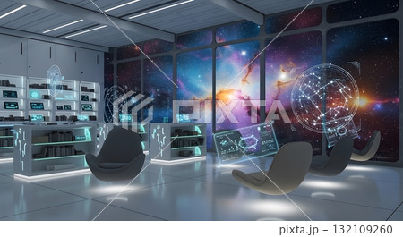 Futuristic Space Room Futuristic Space Room 132109260