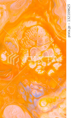 Colorful Abstract Liquid Flow with Vibrant Peach and Orange Hues Colorful Abstract Liquid Flow with Vibrant Peach and Orange Hues 132109625
