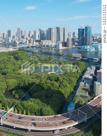 浜松町1丁目より望む浜離宮・隅田川・勝どきの眺望　　都市景観（2025年9月） 132111311