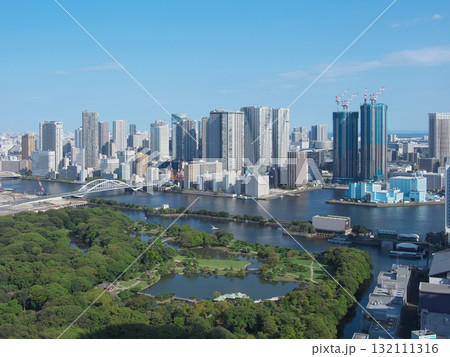 浜松町1丁目より望む浜離宮・隅田川・勝どきの眺望　　都市景観（2025年9月） 132111316