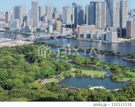 浜松町1丁目より望む浜離宮・隅田川・勝どきの眺望　　都市景観（2025年9月） 132111318