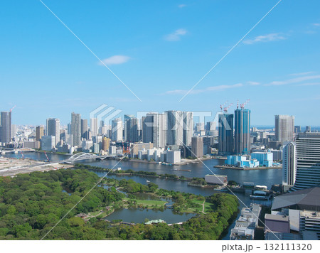 浜松町1丁目より望む浜離宮・隅田川・勝どきの眺望　　都市景観（2025年9月） 132111320