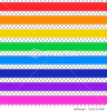 簡單的橫幅材料一組 8 種彩色 132111520