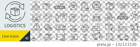 物流圖示集 132111530