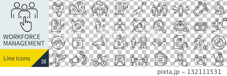 勞動管理圖示集 132111531