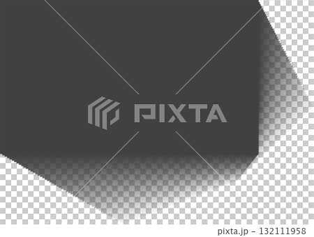 Rectangle shadow. Falling gray shades from object overlay blackout Rectangle shadow. Falling gray shades from object overlay blackout 132111958
