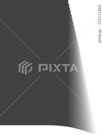 Rectangle shadow. Falling gray shades from object overlay blackout 132111962