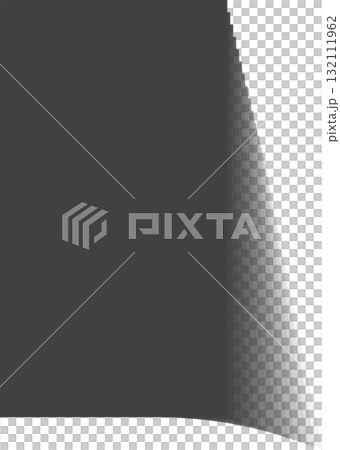 Rectangle shadow. Falling gray shades from object overlay blackout 132111962