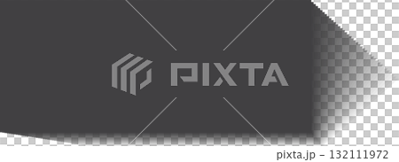 Rectangle shadow. Falling gray shades from object overlay blackout Rectangle shadow. Falling gray shades from object overlay blackout 132111972