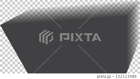 Rectangle shadow. Falling gray shades from object overlay blackout Rectangle shadow. Falling gray shades from object overlay blackout 132111980