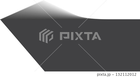 Rectangle shadow. Falling gray shades from object overlay blackout 132112012