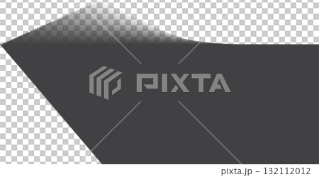 Rectangle shadow. Falling gray shades from object overlay blackout 132112012