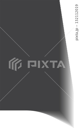 Rectangle shadow. Falling gray shades from object overlay blackout 132112019