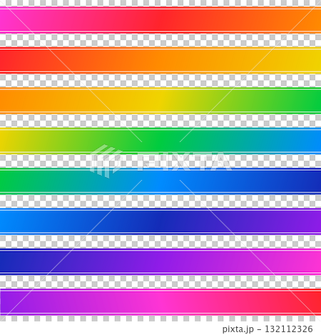 彩色漸層橫幅材質:8條彩虹條紋套裝 彩色漸層橫幅材質:8條彩虹條紋套裝 132112326