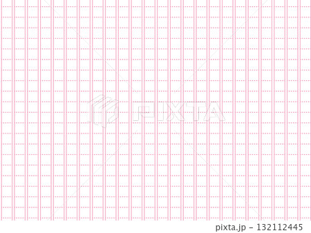 背景透過の原稿用紙風パターン｜シンプルな背景素材 132112445